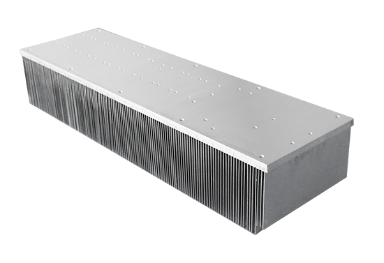 Inserted fin heat sink